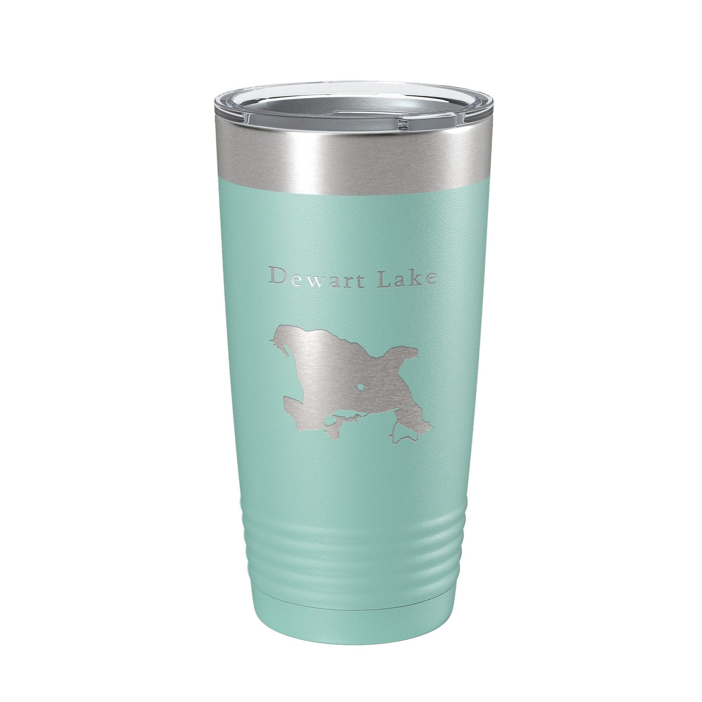 Dewart Lake Map Tumbler Travel Mug Insulated Laser Engraved Coffee Cup Indiana 20 oz-12