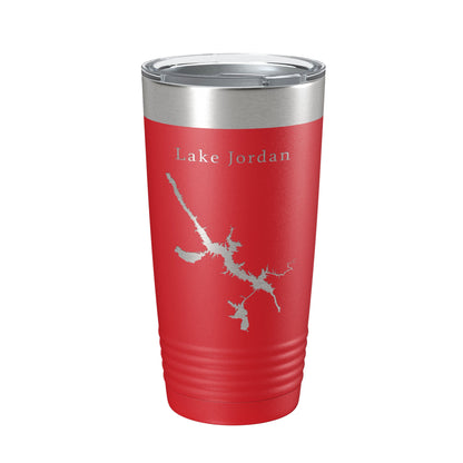 Lake Jordan Map Tumbler Travel Mug Insulated Laser Engraved Coffee Cup Alabama 20 oz-10