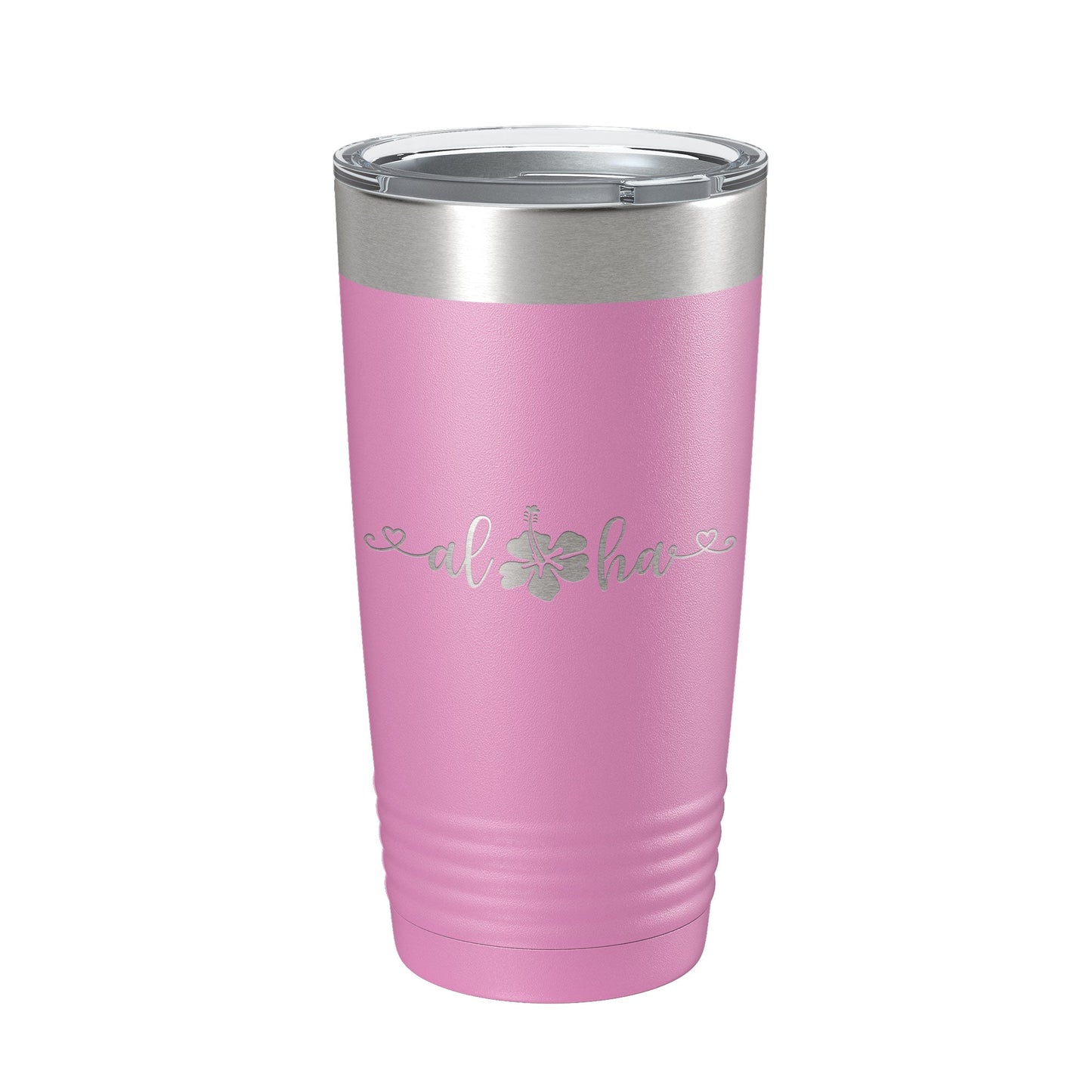 Aloha Hibiscus Tumbler Flower Travel Mug Cute Insulated Laser Engraved Coffee Cup Hawaii 20 oz-14