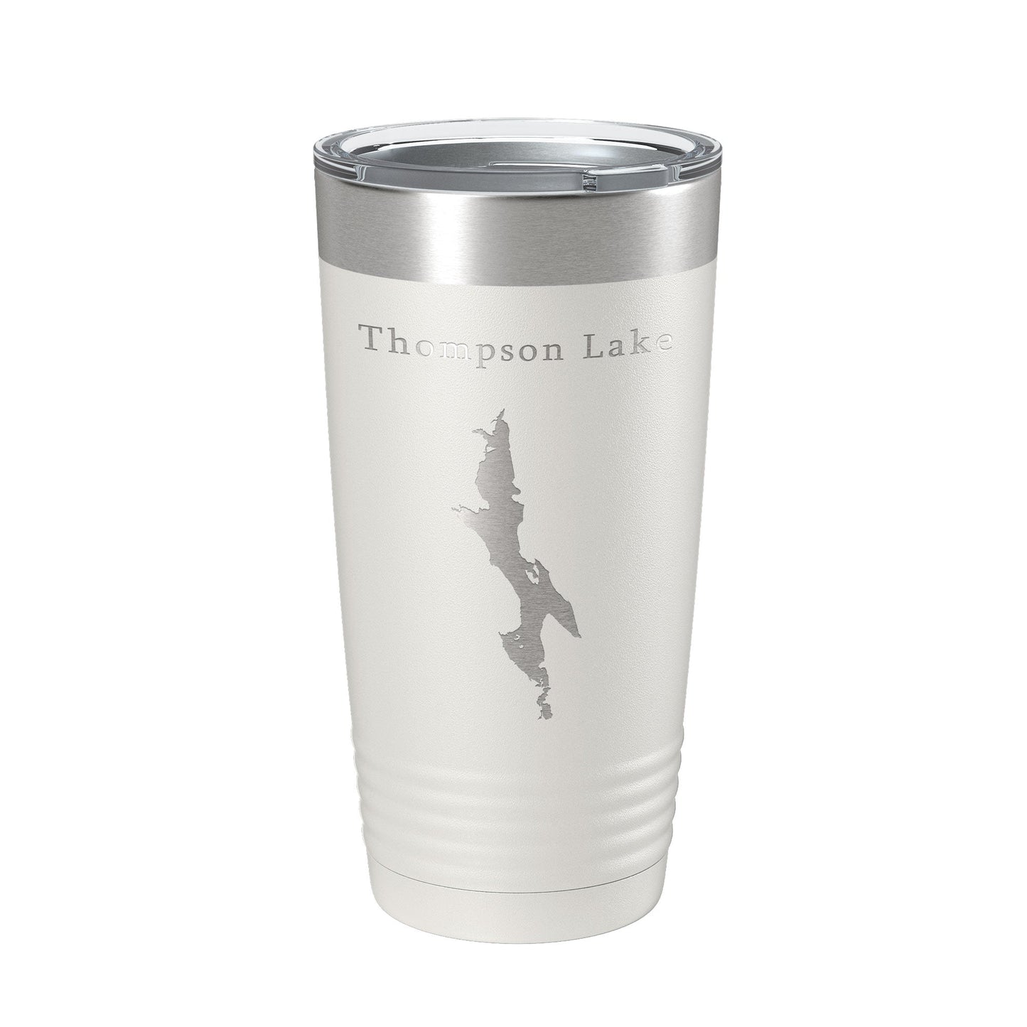 Thompson Lake Map Tumbler Travel Mug Insulated Laser Engraved Coffee Cup Maine 20 oz-7