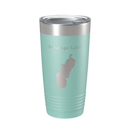 Saratoga Lake Map Tumbler Travel Mug Insulated Laser Engraved Coffee Cup New York 20 oz-12
