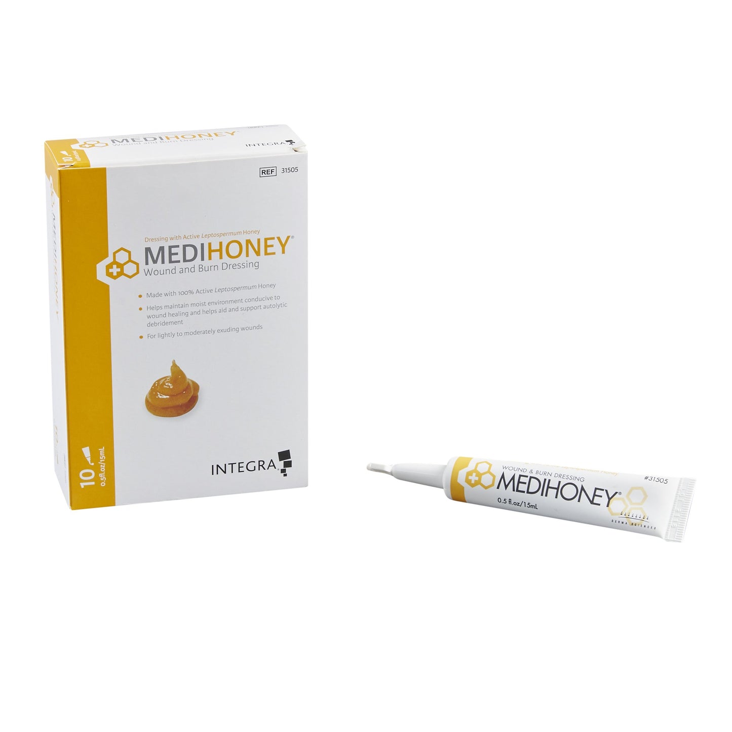 Honey Wound and Burn Dressing MEDIHONEY® 0.5 oz. Paste Sterile