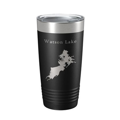 Watson Lake Map Tumbler Travel Mug Insulated Laser Engraved Coffee Cup Arizona 20 oz-5