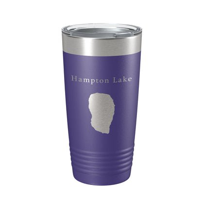 Hampton Lake Map Tumbler Travel Mug Insulated Laser Engraved Coffee Cup Florida 20 oz-15
