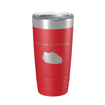 Spruce Knob Lake Map Tumbler Travel Mug Insulated Laser Engraved Coffee Cup West Virginia 20 oz-10