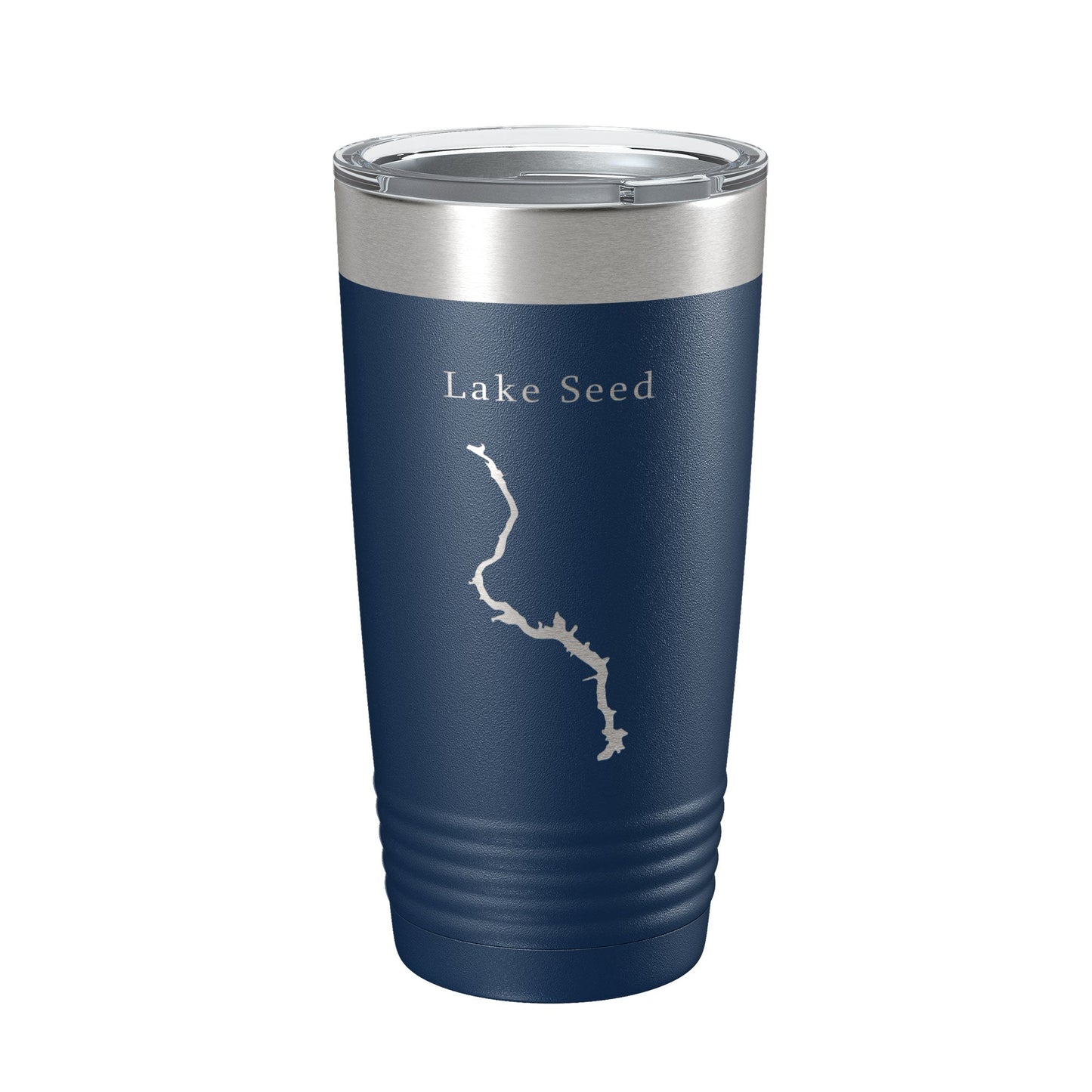 Lake Seed Map Tumbler Travel Mug Insulated Laser Engraved Coffee Cup Rabun County Georgia 20 oz-2