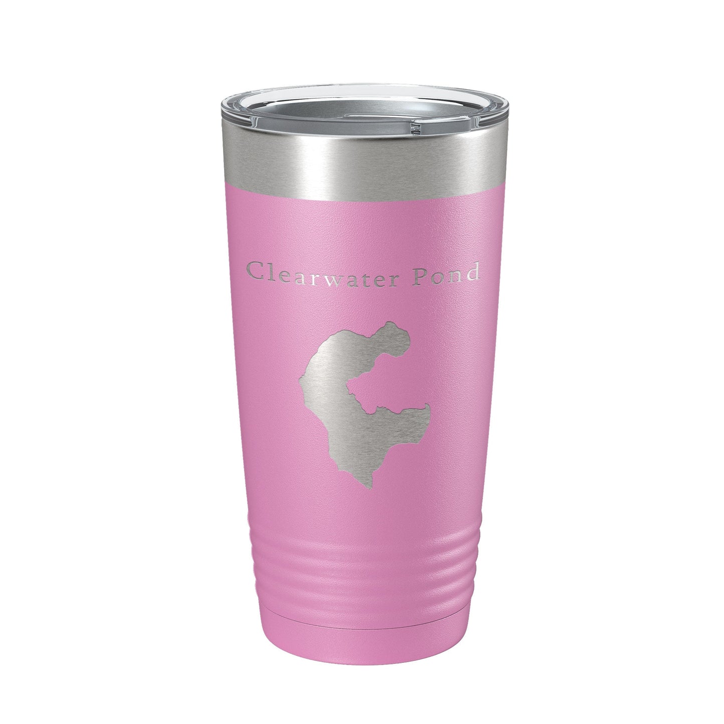 Clearwater Pond Lake Map Tumbler Travel Mug Insulated Laser Engraved Coffee Cup Maine 20 oz-14