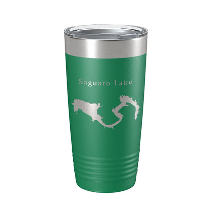 Saguaro Lake Map Tumbler Travel Mug Insulated Laser Engraved Coffee Cup Arizona 20 oz-9