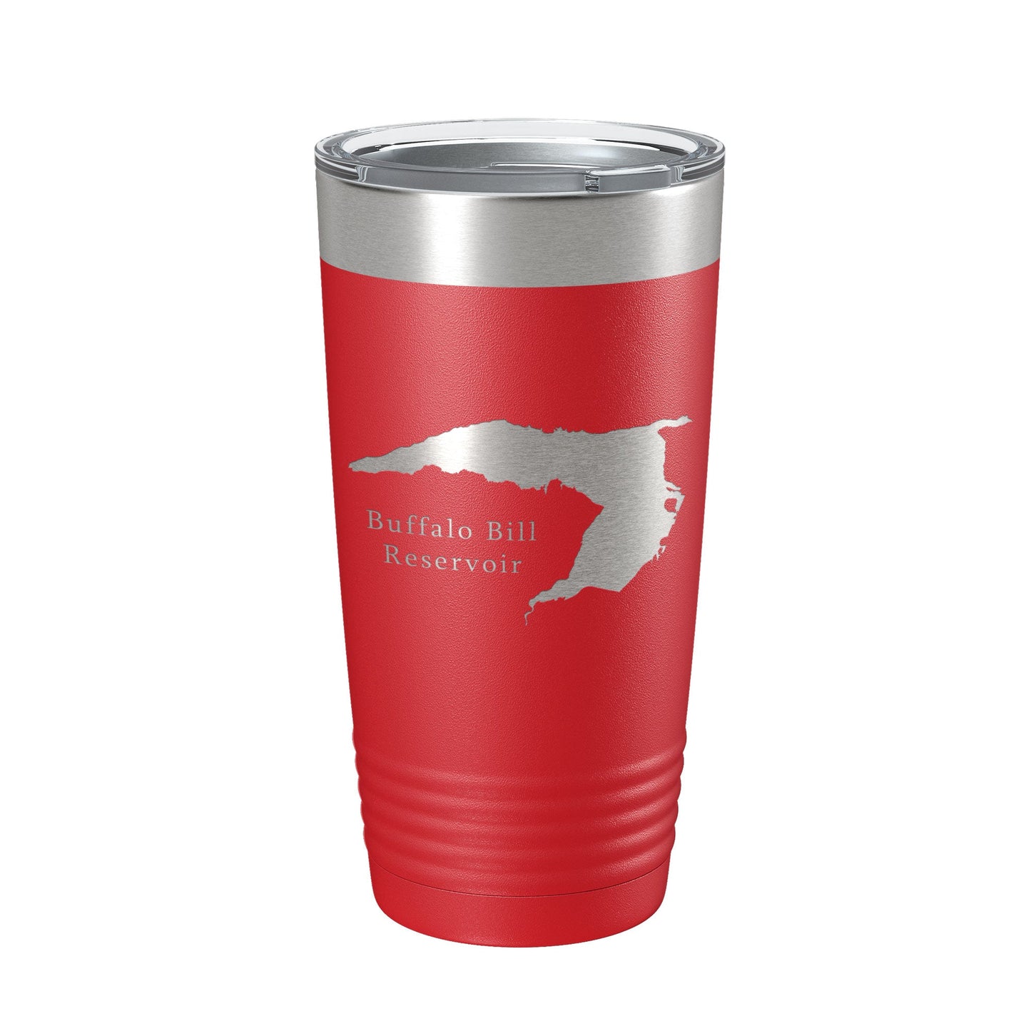 Buffalo Bill Reservoir Tumbler Lake Map Travel Mug Insulated Laser Engraved Coffee Cup Wyoming 20 oz-10