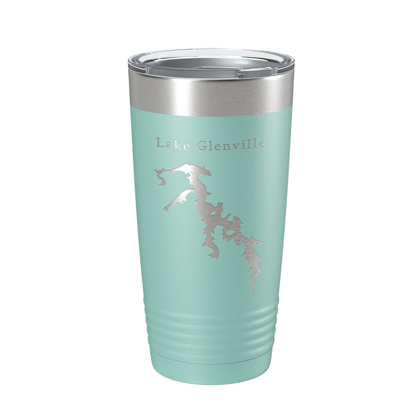 Lake Glenville Map Tumbler Travel Mug Insulated Laser Engraved Coffee Cup North Carolina 20 oz-12