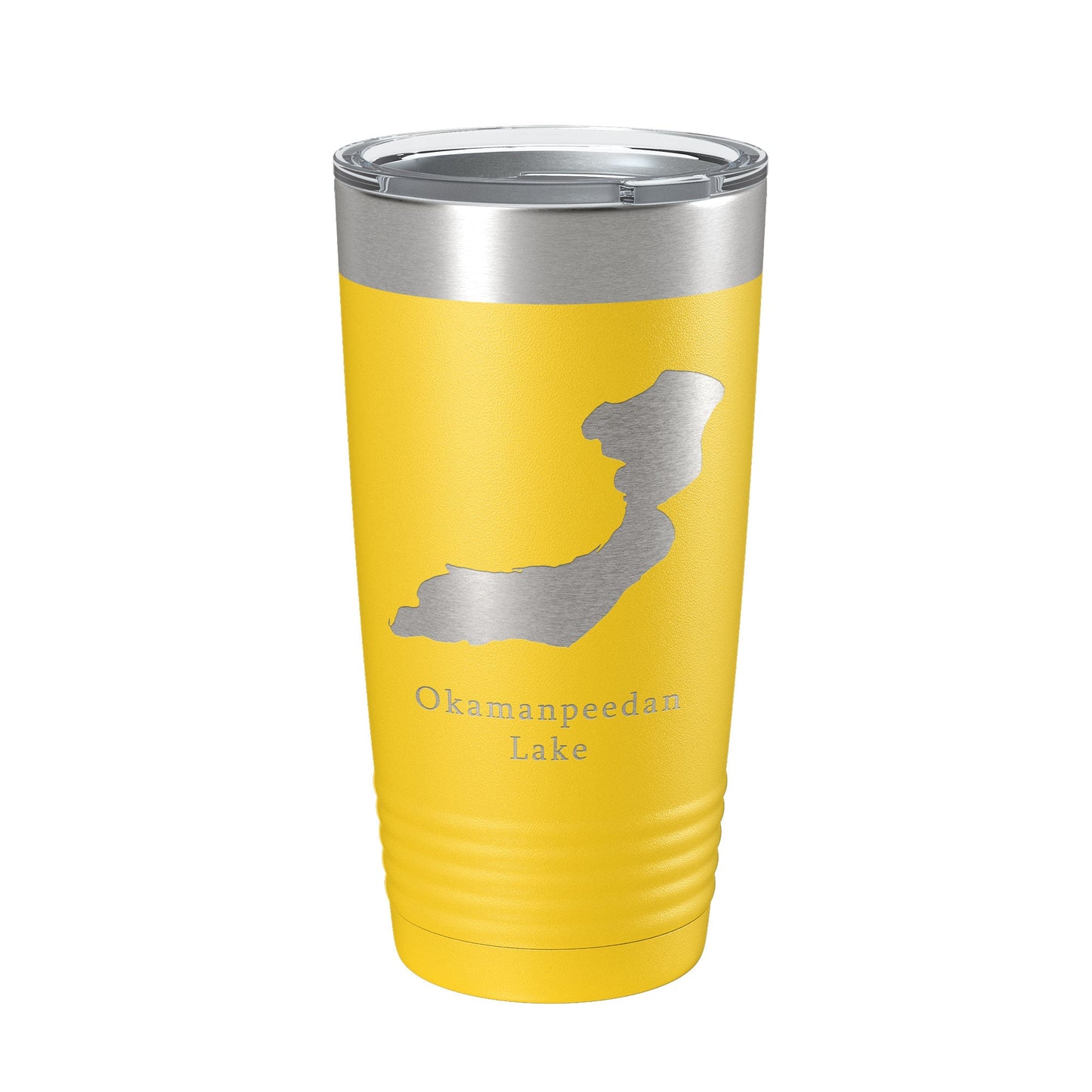 Okamanpeedan Lake Map Tumbler Travel Mug Insulated Laser Engraved Coffee Cup Iowa Minnesota 20 oz-19