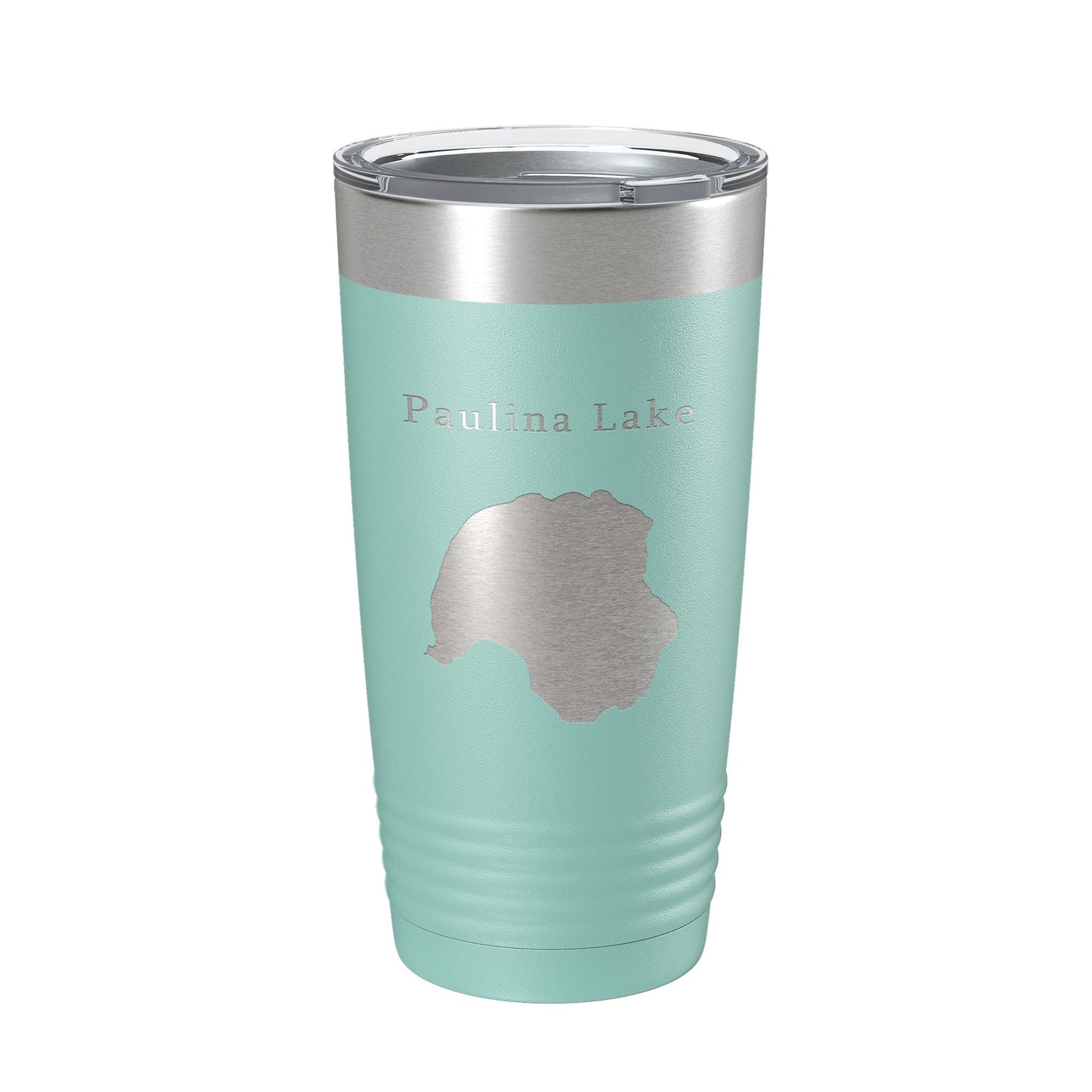 Paulina Lake Map Tumbler Travel Mug Insulated Laser Engraved Coffee Cup Oregon 20 oz-12