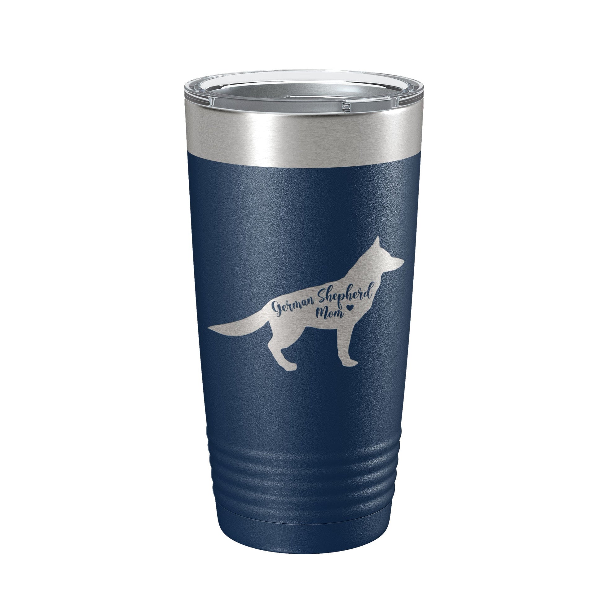 German Shepherd Mom Tumbler Dog Travel Mug Gift Insulated Laser Engraved Coffee Cup 20 oz-2