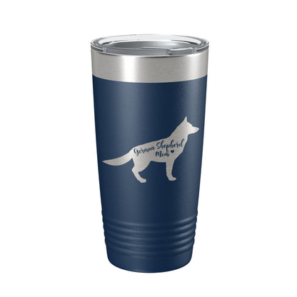 German Shepherd Mom Tumbler Dog Travel Mug Gift Insulated Laser Engraved Coffee Cup 20 oz-8