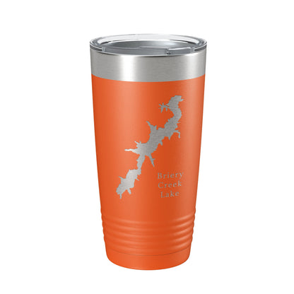 Briery Creek Lake Map Tumbler Travel Mug Insulated Laser Engraved Coffee Cup Virginia 20 oz-17