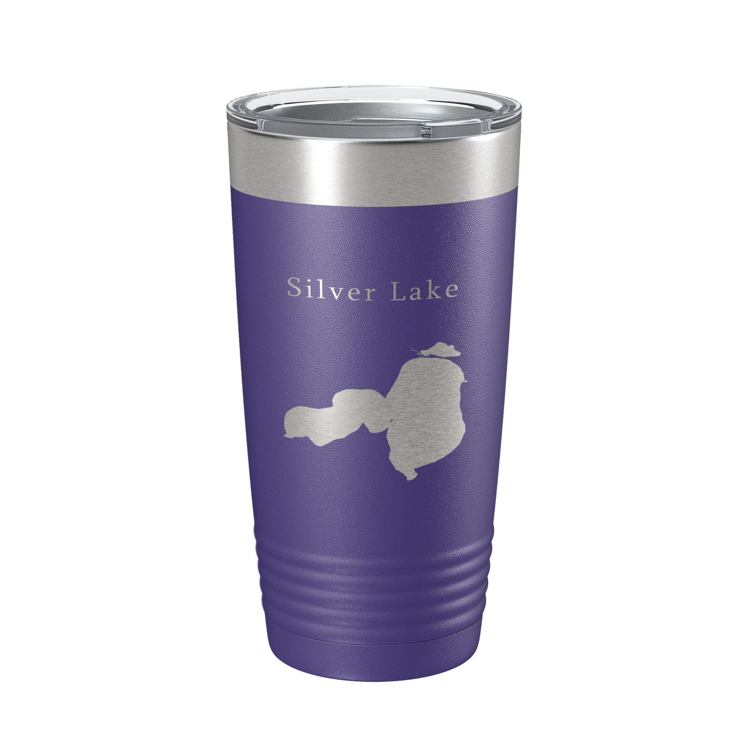 Silver Lake Map Tumbler Travel Mug Insulated Laser Engraved Coffee Cup Iowa 20 oz-15