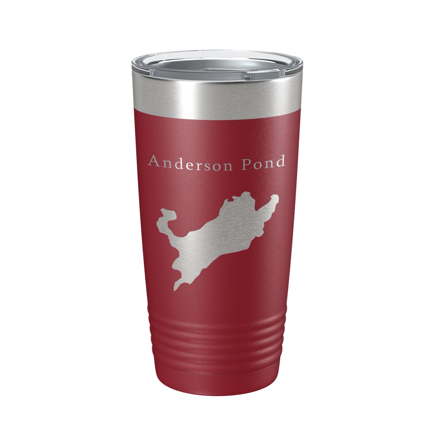 Anderson Pond Tumbler Lake Map Travel Mug Insulated Laser Engraved Coffee Cup Connecticut 20 oz-18