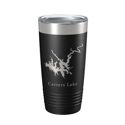 Carters Lake Map Tumbler Travel Mug Insulated Laser Engraved Coffee Cup Georgia 20 oz-5
