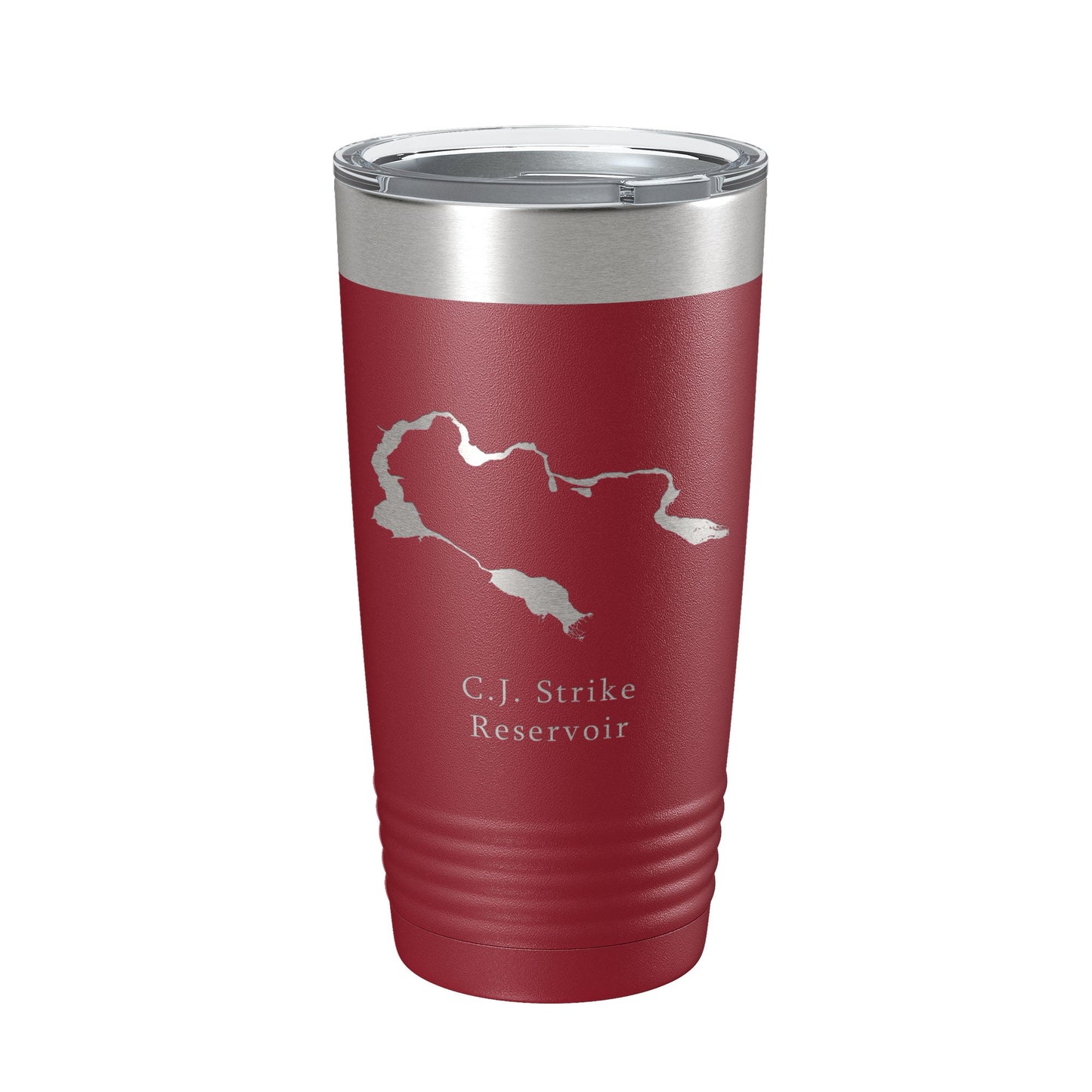 C. J. Strike Reservoir Tumbler Lake Map Travel Mug Insulated Laser Engraved Coffee Cup Snake River Boise Idaho 20 oz-18