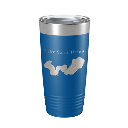 Lake Saint Helen Map Tumbler Travel Mug Insulated Laser Engraved Coffee Cup Michigan 20 oz-6