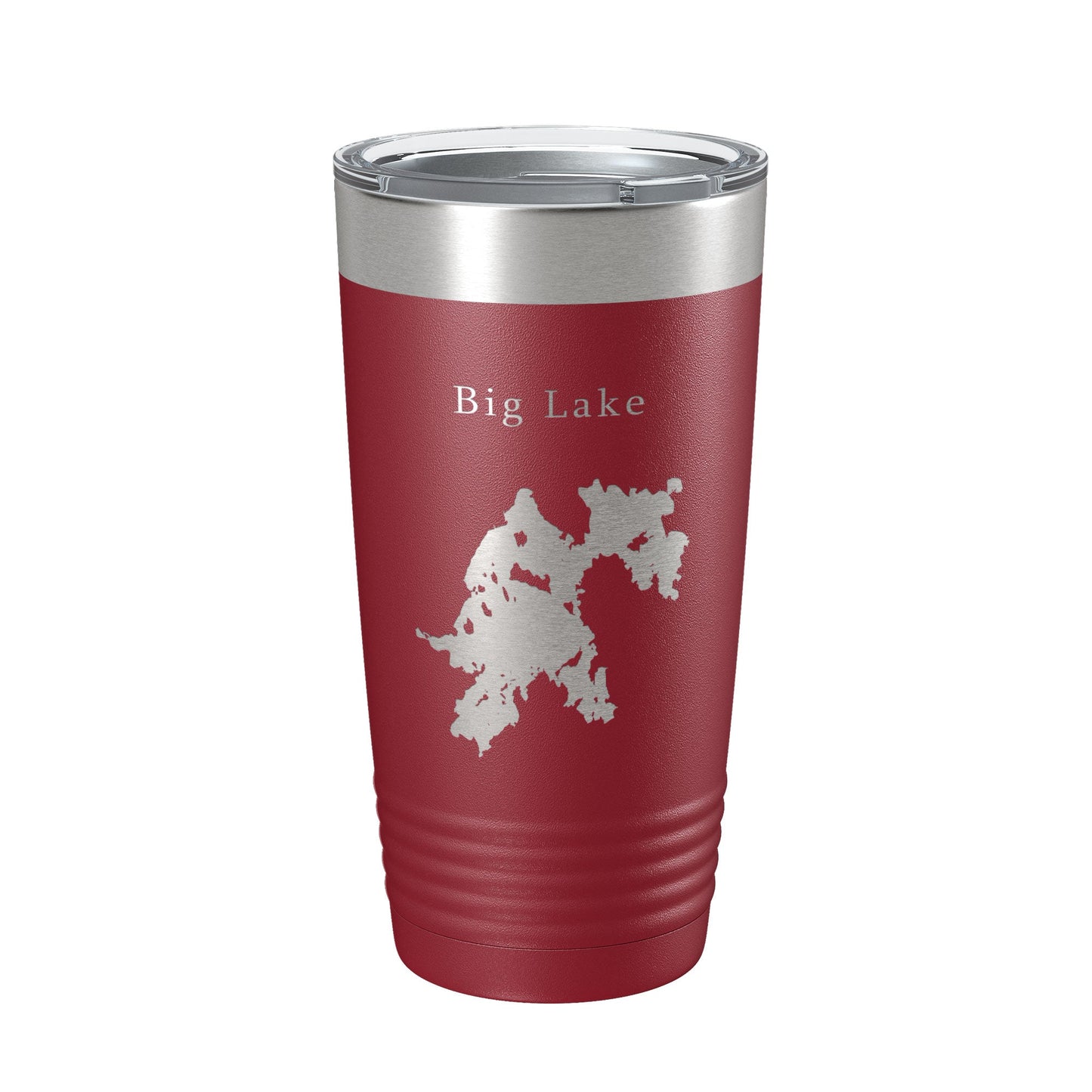 Big Lake Map Tumbler Travel Mug Insulated Laser Engraved Coffee Cup Maine 20 oz-18