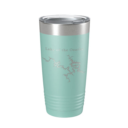 Lake of the Ozarks Map Tumbler Travel Mug Insulated Laser Engraved Coffee Cup Missouri 20 oz-12