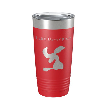 Lake Davenport Map Tumbler Travel Mug Insulated Laser Engraved Coffee Cup Florida 20 oz-10