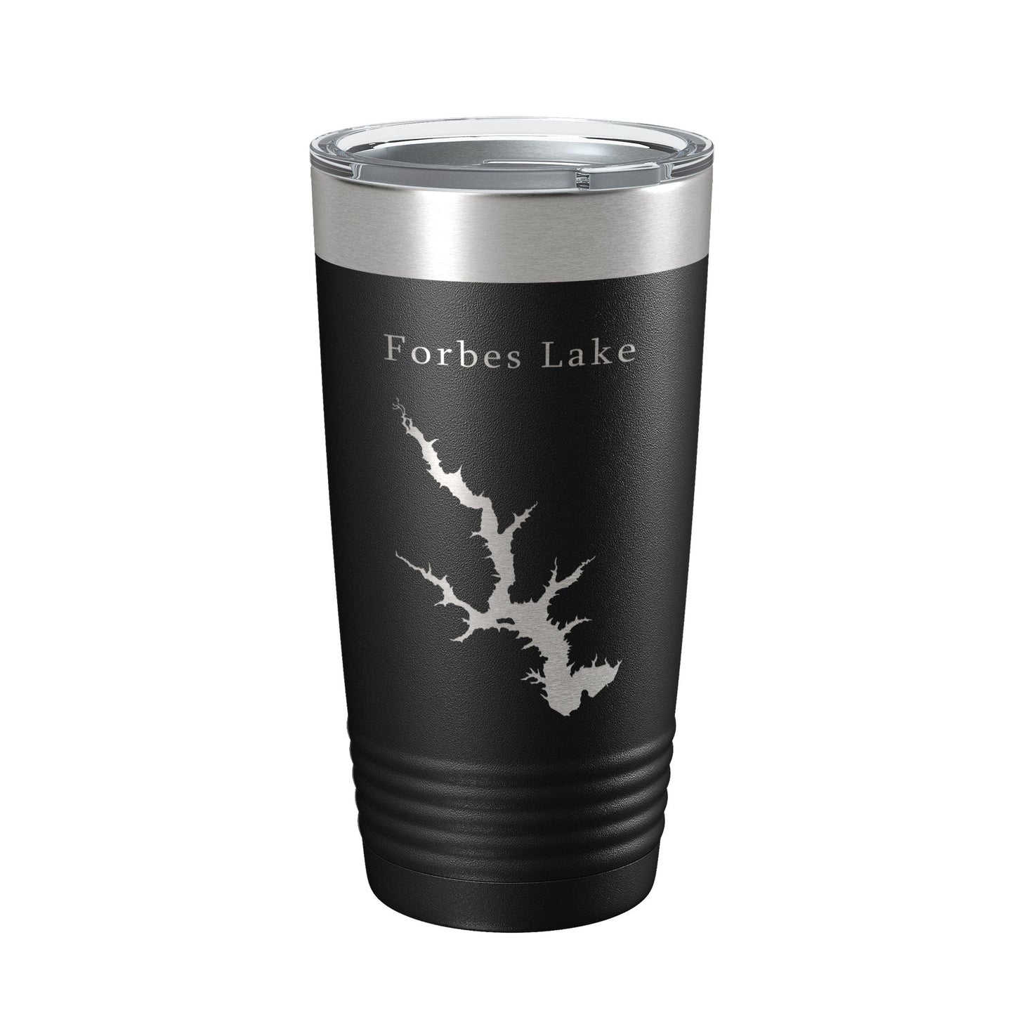 Forbes Lake Map Tumbler Travel Mug Insulated Laser Engraved Coffee Cup Illinois 20 oz-5