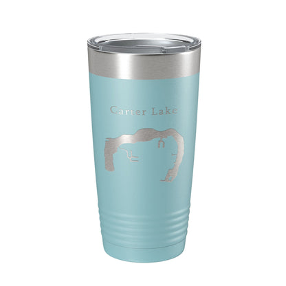 Carter Lake Map Tumbler Travel Mug Insulated Laser Engraved Coffee Cup Iowa Omaha Nebraska 20 oz-13