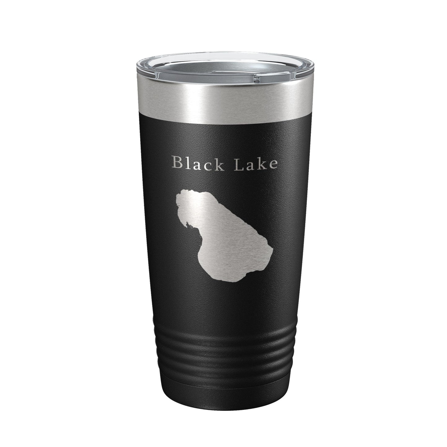 Black Lake Map Tumbler Travel Mug Insulated Laser Engraved Coffee Cup Michigan 20 oz-5