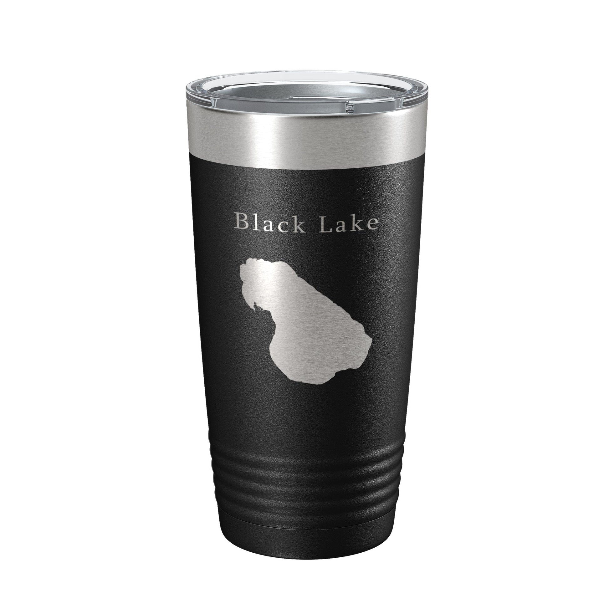 Black Lake Map Tumbler Travel Mug Insulated Laser Engraved Coffee Cup Michigan 20 oz-5
