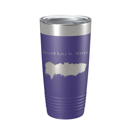 Grand Lake St. Marys Map Tumbler Travel Mug Insulated Laser Engraved Coffee Cup Ohio 20 oz-15