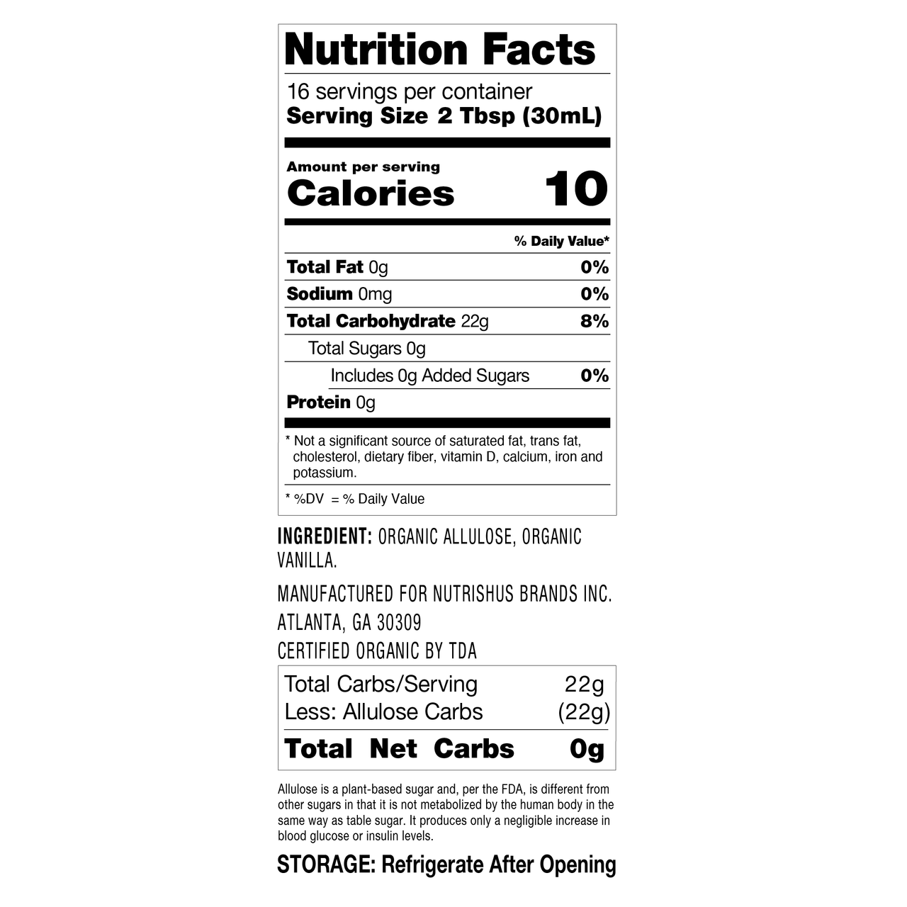 OG2 RX SYRUP VANILLA (6x16.00)-1