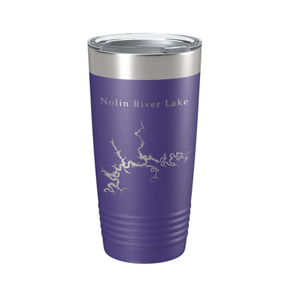 Nolin River Lake Map Tumbler Travel Mug Insulated Laser Engraved Coffee Cup Kentucky 20 oz-15