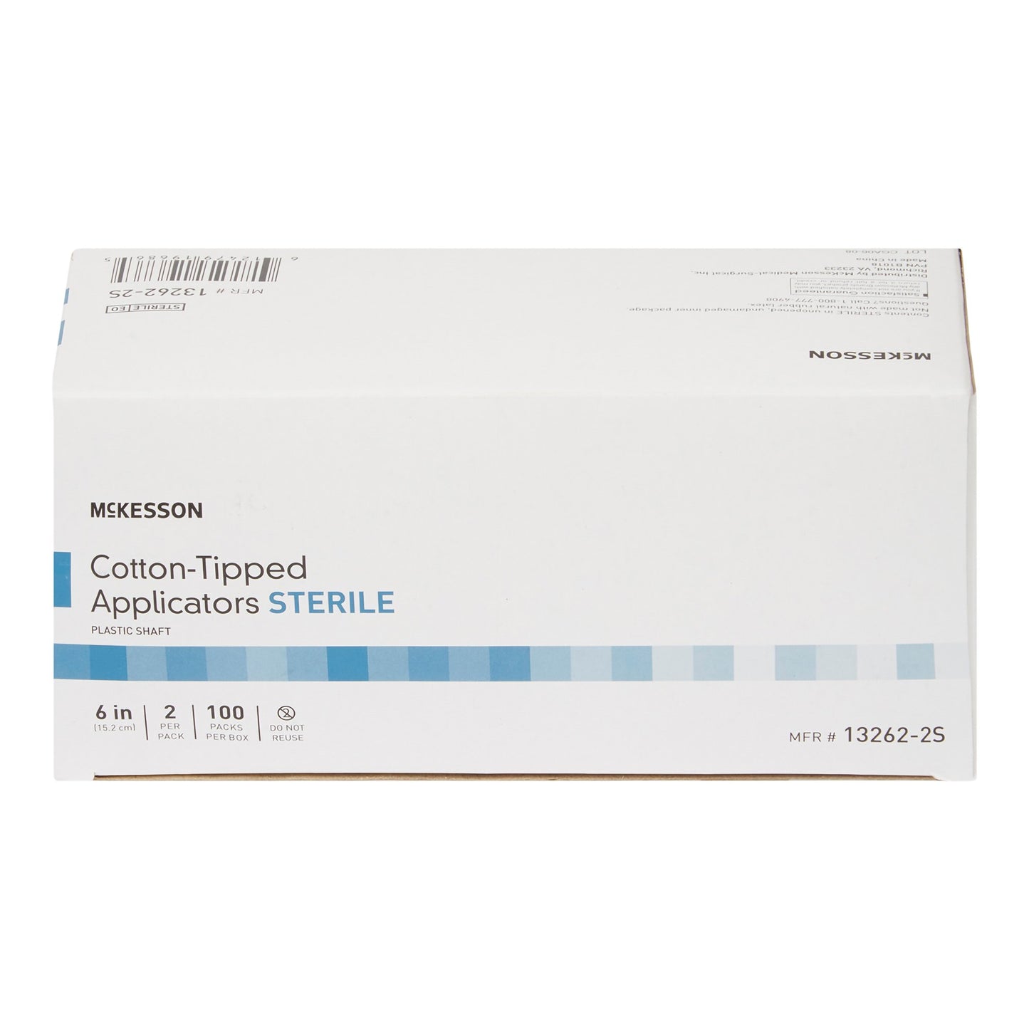Swabstick McKesson Cotton Tip Plastic Shaft 6 Inch Sterile 2 per Pack