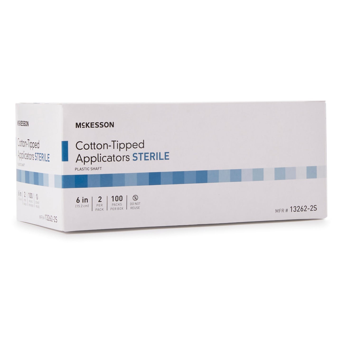 Swabstick McKesson Cotton Tip Plastic Shaft 6 Inch Sterile 2 per Pack