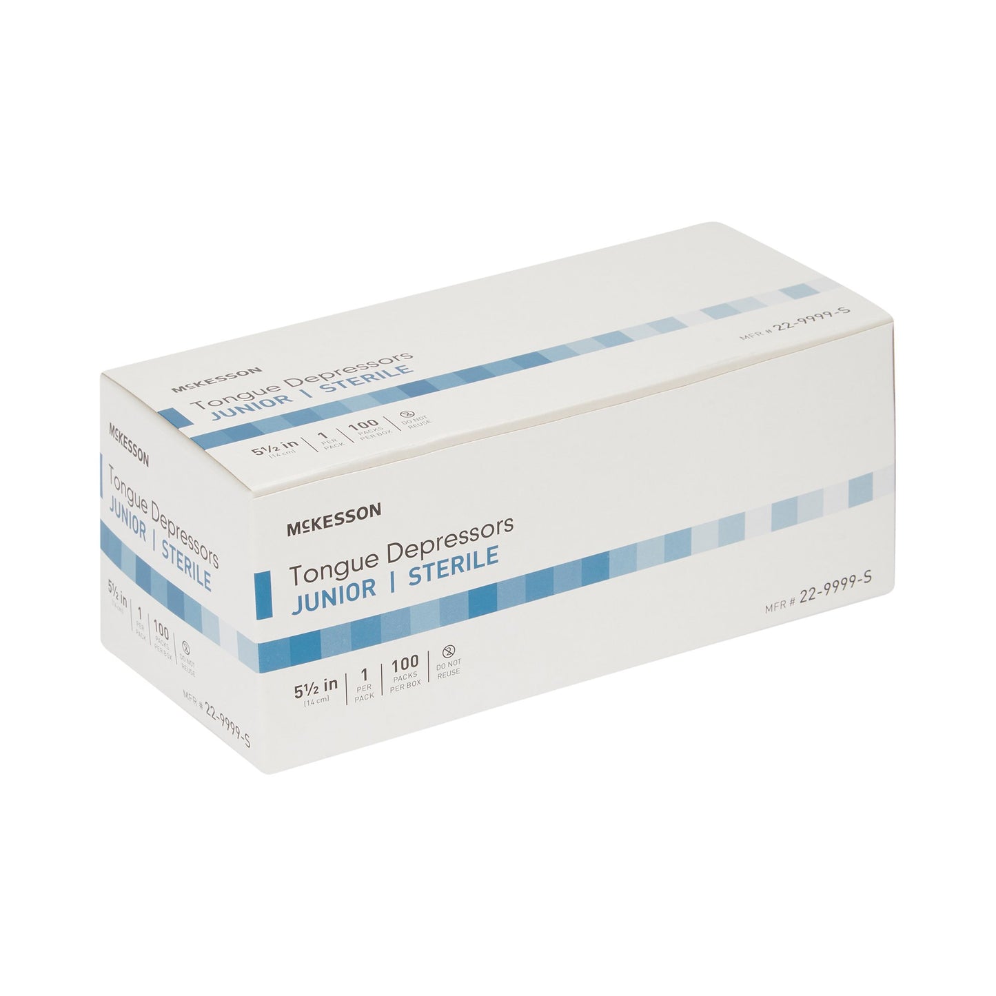 Tongue Depressor McKesson 5-1/2 Inch Length Wood Junior