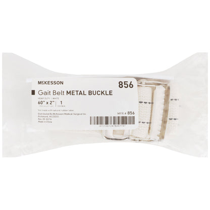Gait Belt McKesson 60 Inch Length White Polyester