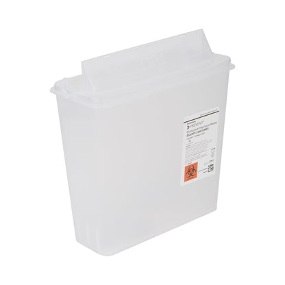 Sharps Container McKesson Prevent® Translucent Base 10-3/4 H X 10-1/2 W X 4-3/4 D Inch Horizontal Entry 1.25 Gallon