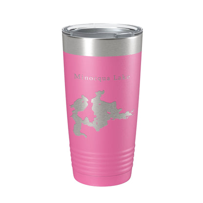 Minocqua Lake Map Tumbler Travel Mug Insulated Laser Engraved Coffee Cup Wisconsin 20 oz-11