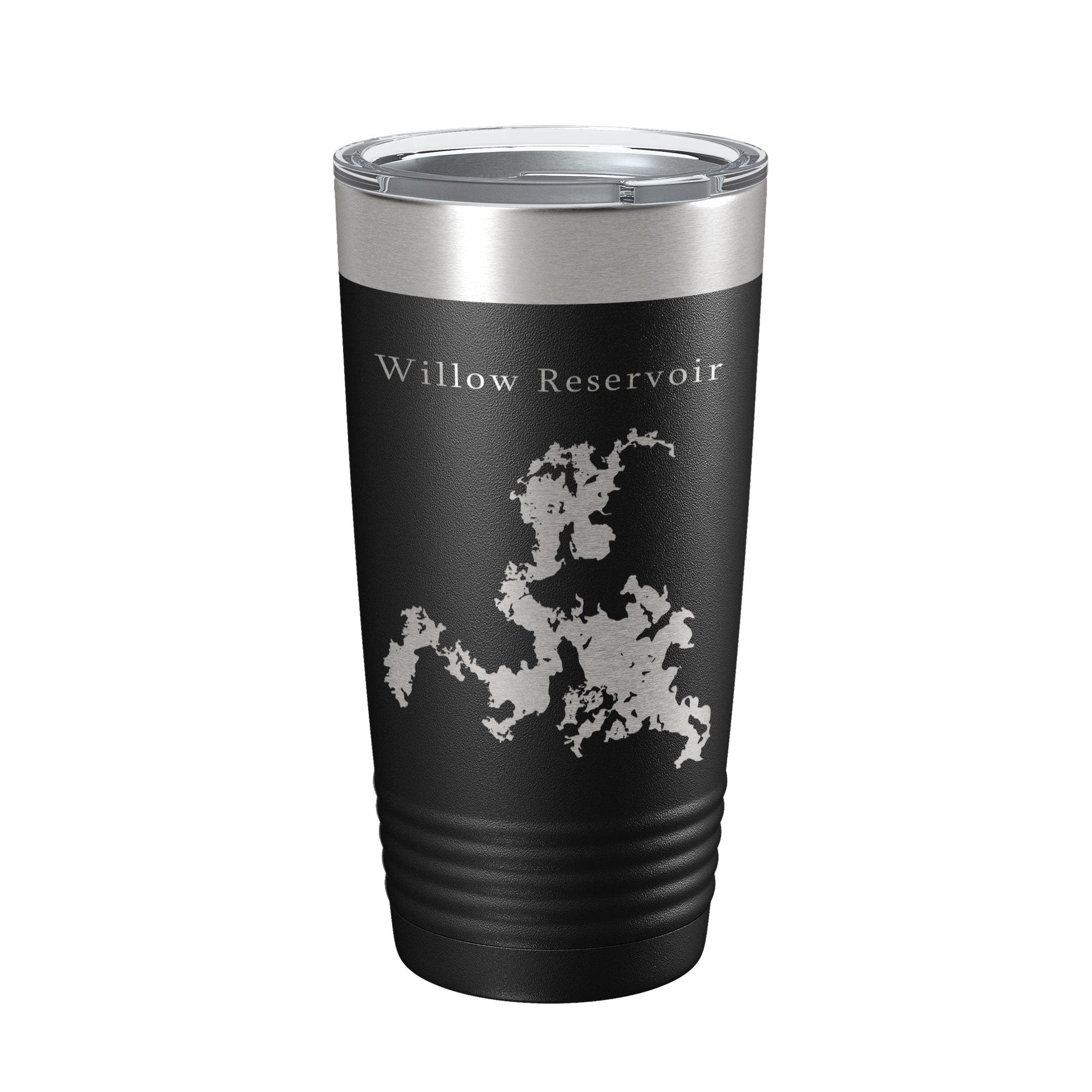 Willow Reservoir Tumbler Lake Map Travel Mug Insulated Laser Engraved Coffee Cup Wisconsin 20 oz-5