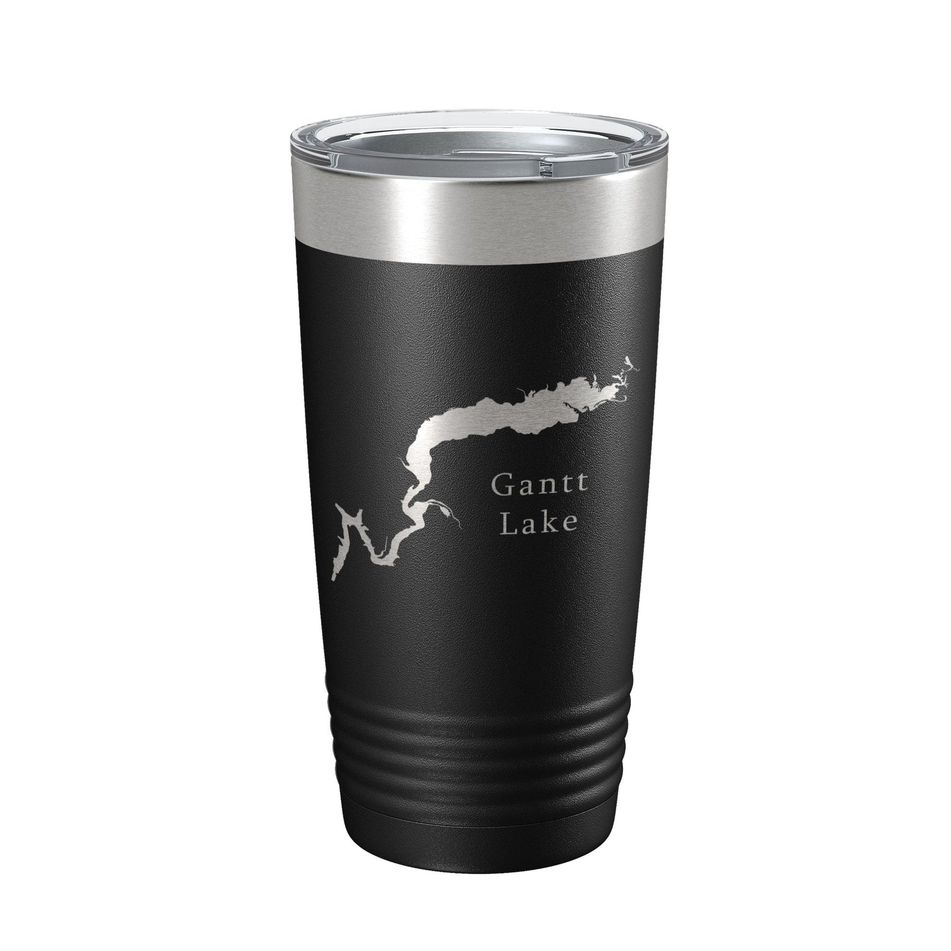Gantt Lake Map Tumbler Travel Mug Insulated Laser Engraved Coffee Cup Alabama 20 oz-0