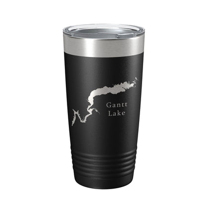 Gantt Lake Map Tumbler Travel Mug Insulated Laser Engraved Coffee Cup Alabama 20 oz-5
