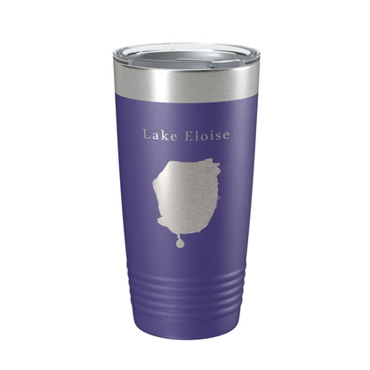 Lake Eloise Map Tumbler Travel Mug Insulated Laser Engraved Coffee Cup Florida 20 oz-15