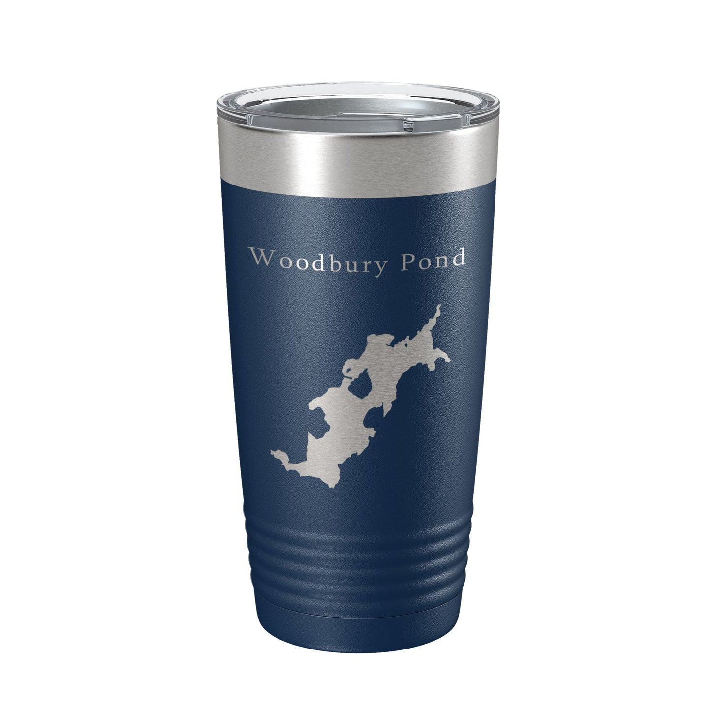 Woodbury Pond Tumbler Lake Map Travel Mug Insulated Laser Engraved Coffee Cup Maine 20 oz-8