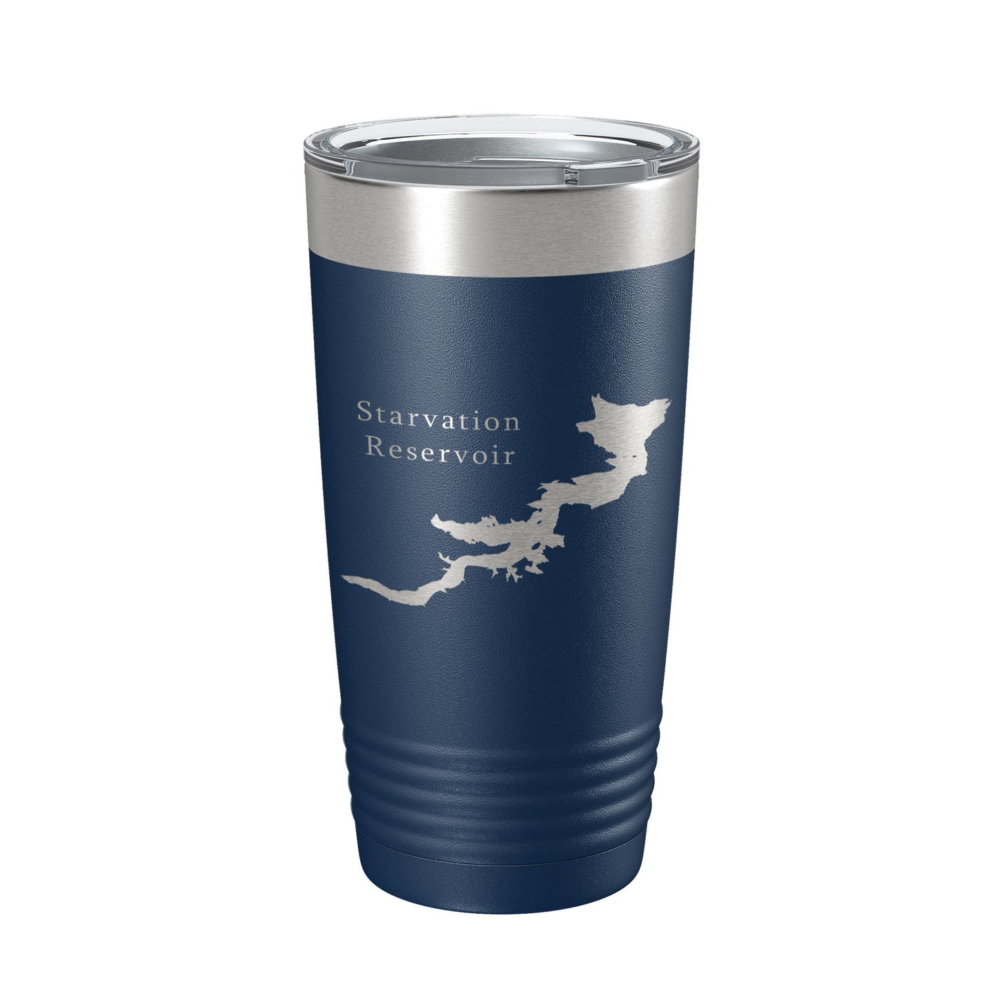 Starvation Reservoir Tumbler Lake Map Travel Mug Insulated Laser Engraved Coffee Cup Utah 20 oz-8
