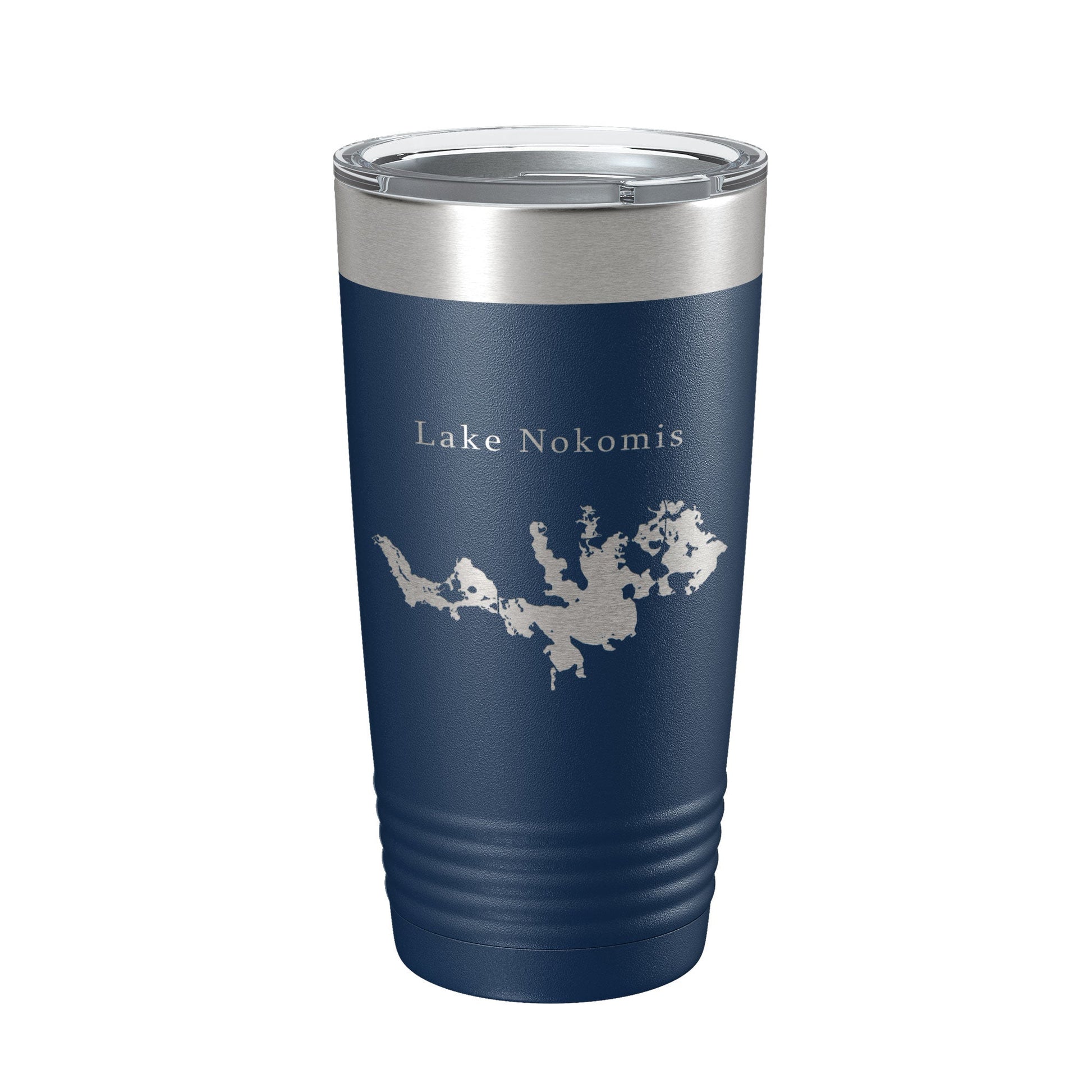Lake Nokomis Map Tumbler Travel Mug Insulated Laser Engraved Coffee Cup Wisconsin 20 oz-2