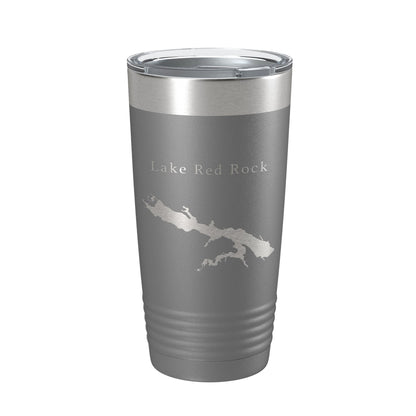 Lake Red Rock Map Tumbler Travel Mug Insulated Laser Engraved Coffee Cup Iowa 20 oz-16