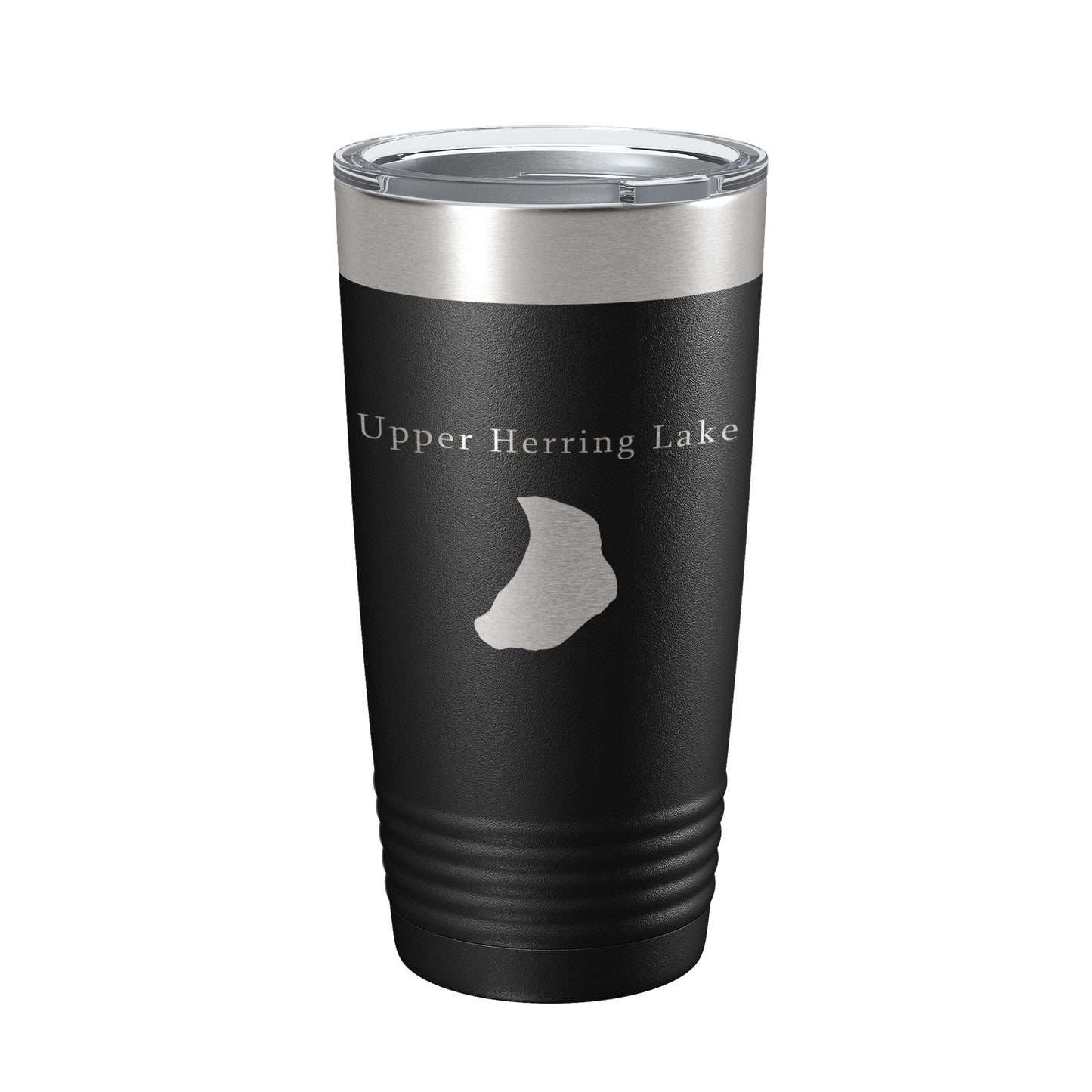 Upper Herring Lake Map Tumbler Travel Mug Insulated Laser Engraved Coffee Cup Michigan 20 oz-5