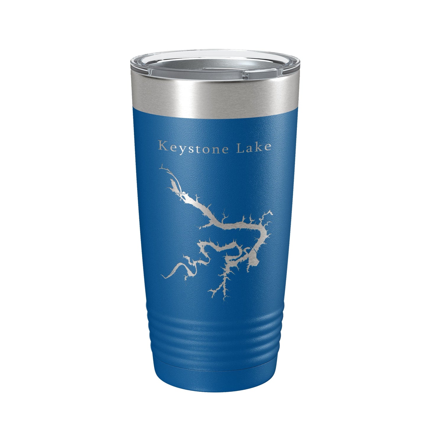 Keystone Lake Map Tumbler Travel Mug Insulated Laser Engraved Coffee Cup Oklahoma 20 oz-6